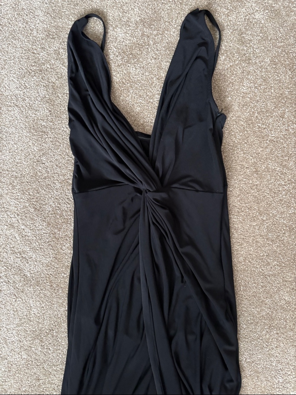 Trendyol Black Sleeveless Twist-Front Dress
